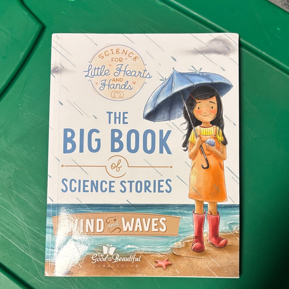 The Big Book of Science Stories: Wind and Waves - Kids Book (Blue/Orange)